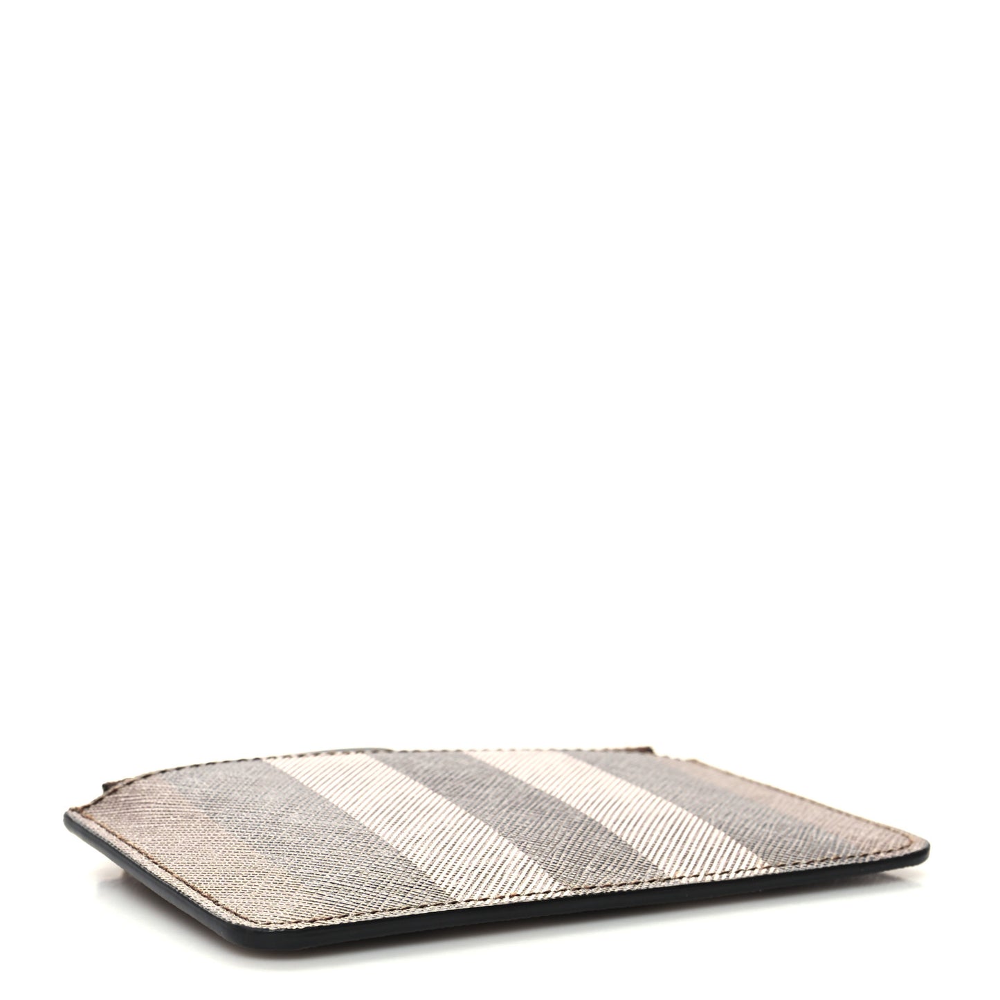 Kelbrook Exaggerated Check Canvas Card Case Birch Brown
