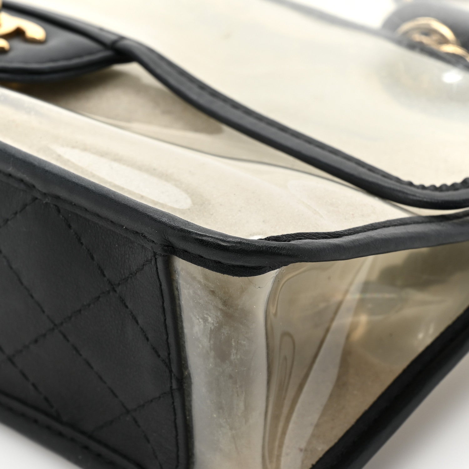 Chanel Lambskin PVC Sand By The Sea Flap With Pearl Strap Black 11 of 13