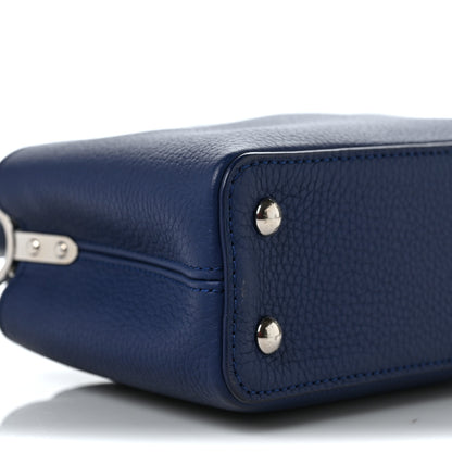 Louis Vuitton Taurillon Capucines Mini Blue 7 of 8