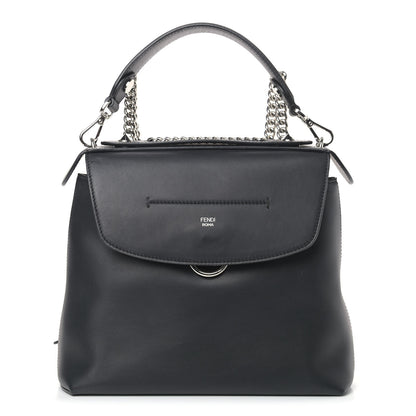 Fendi Vitello Century Opaco Large Back to School Backpack Black 1 of 9