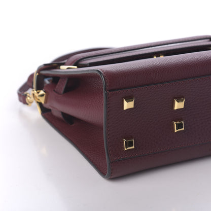 Valentino Garavani Grainy Calfskin Small My Rockstud Frame Bag Rubin 6 of 9
