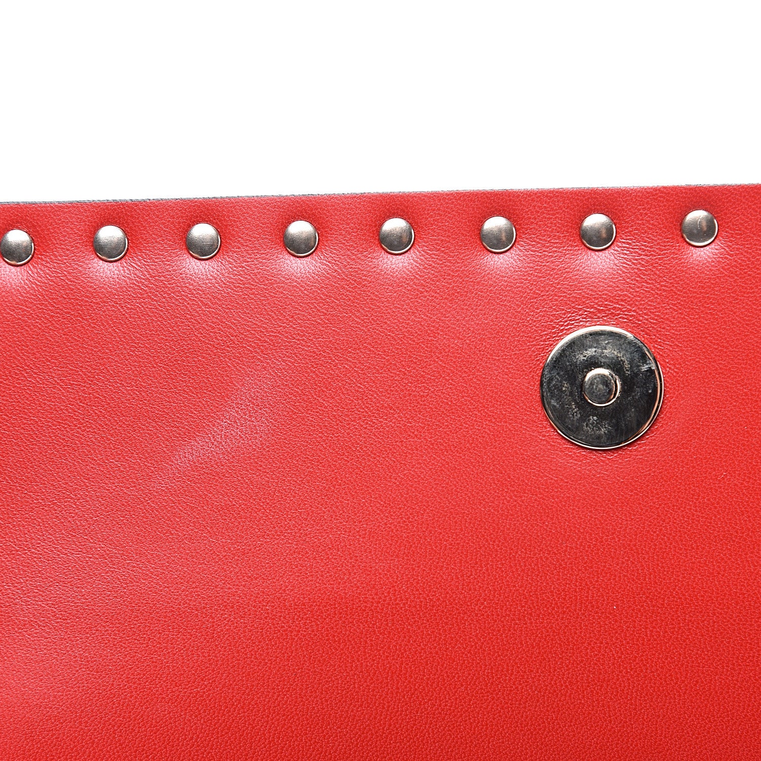 Valentino Garavani Nappa Rockstud Wristlet Clutch Cipria 6 of 10