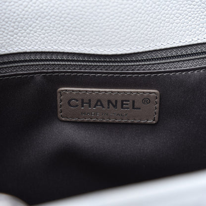 Chanel Caviar Quilted Grand Shopping Tote GST White 8 of 11