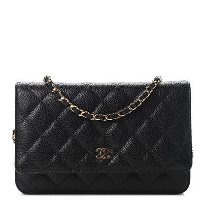 Chanel Caviar Quilted Wallet On Chain WOC Black 1 of 10