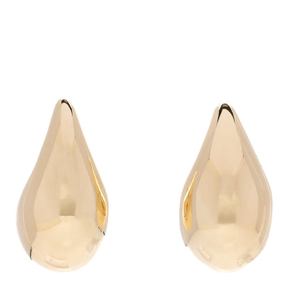 Bottega Veneta 18K Yellow Gold Sterling Silver Large Drop Earrings Gold 1 of 4