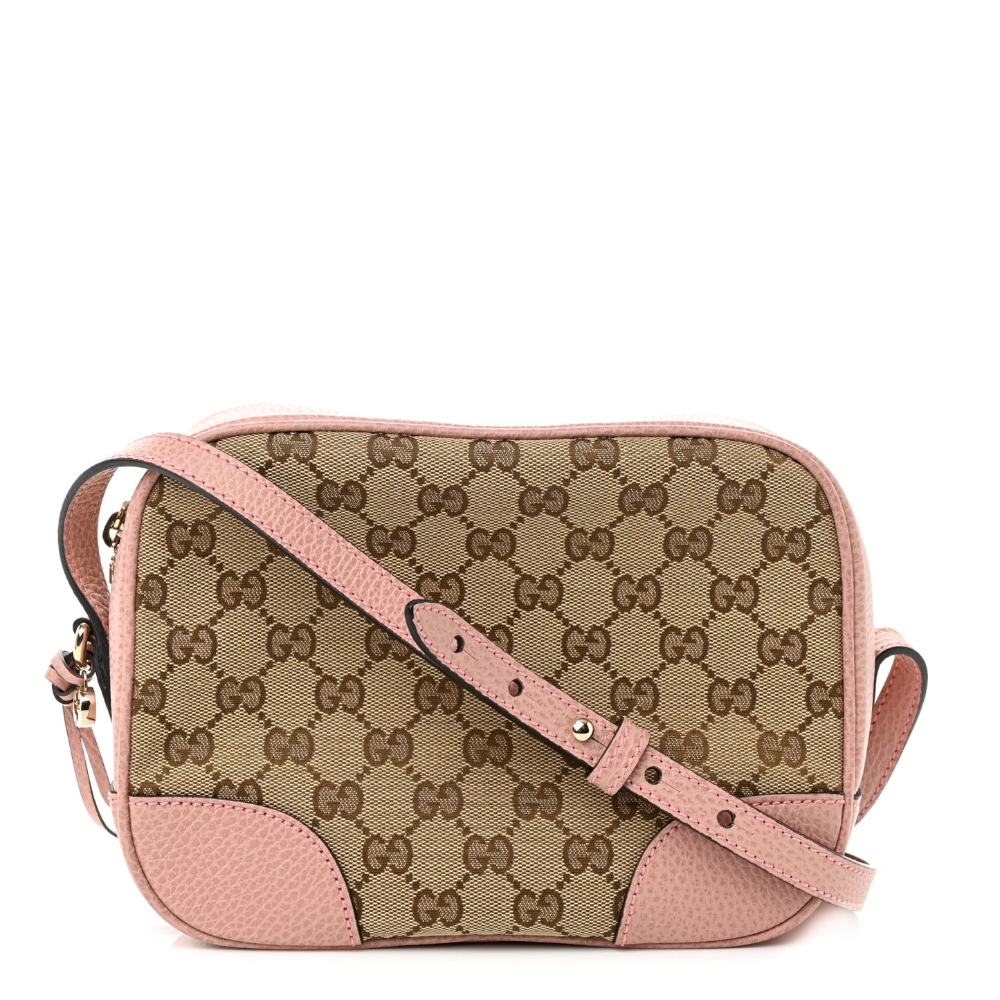Monogram Mini Bree Messenger Bag Beige Soft Pink