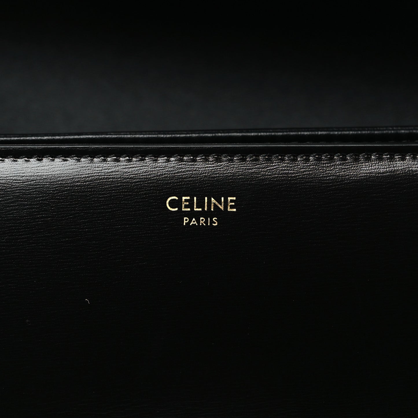 Shiny Calfskin Medium Triomphe Black