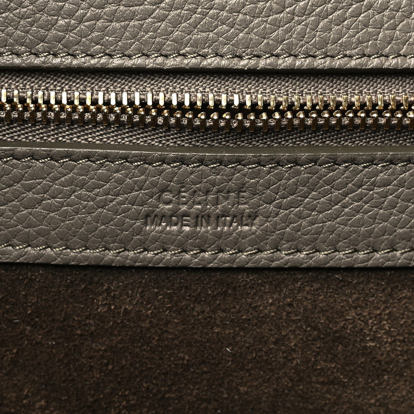 Soft Grained Calfskin Small Belt Cabas Phantom Taupe