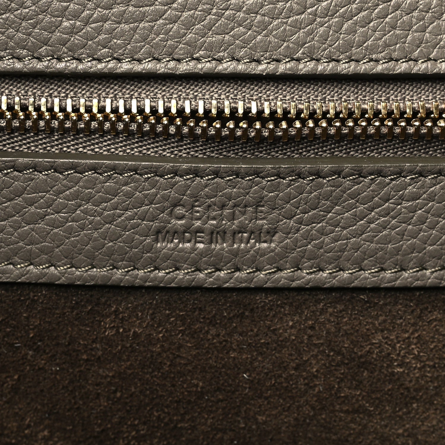 Celine Soft Grained Calfskin Small Belt Cabas Phantom Taupe 6 of 10