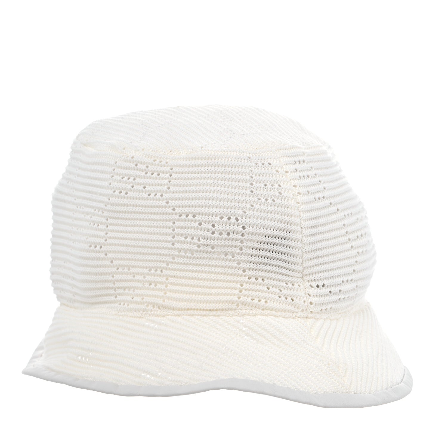 Cotton Crochet GG Monogram Bucket Hat M Moon Ivory