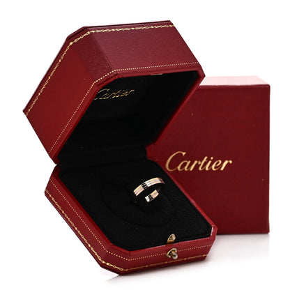 Cartier 18K Pink White Yellow Gold 3.5mm Vendome Louis Cartier Wedding Band Ring 53 6.5 6 of 6