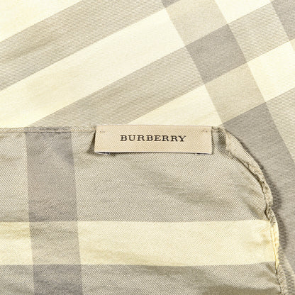 Burberry Silk Giant Check Scarf Grey 3 of 4