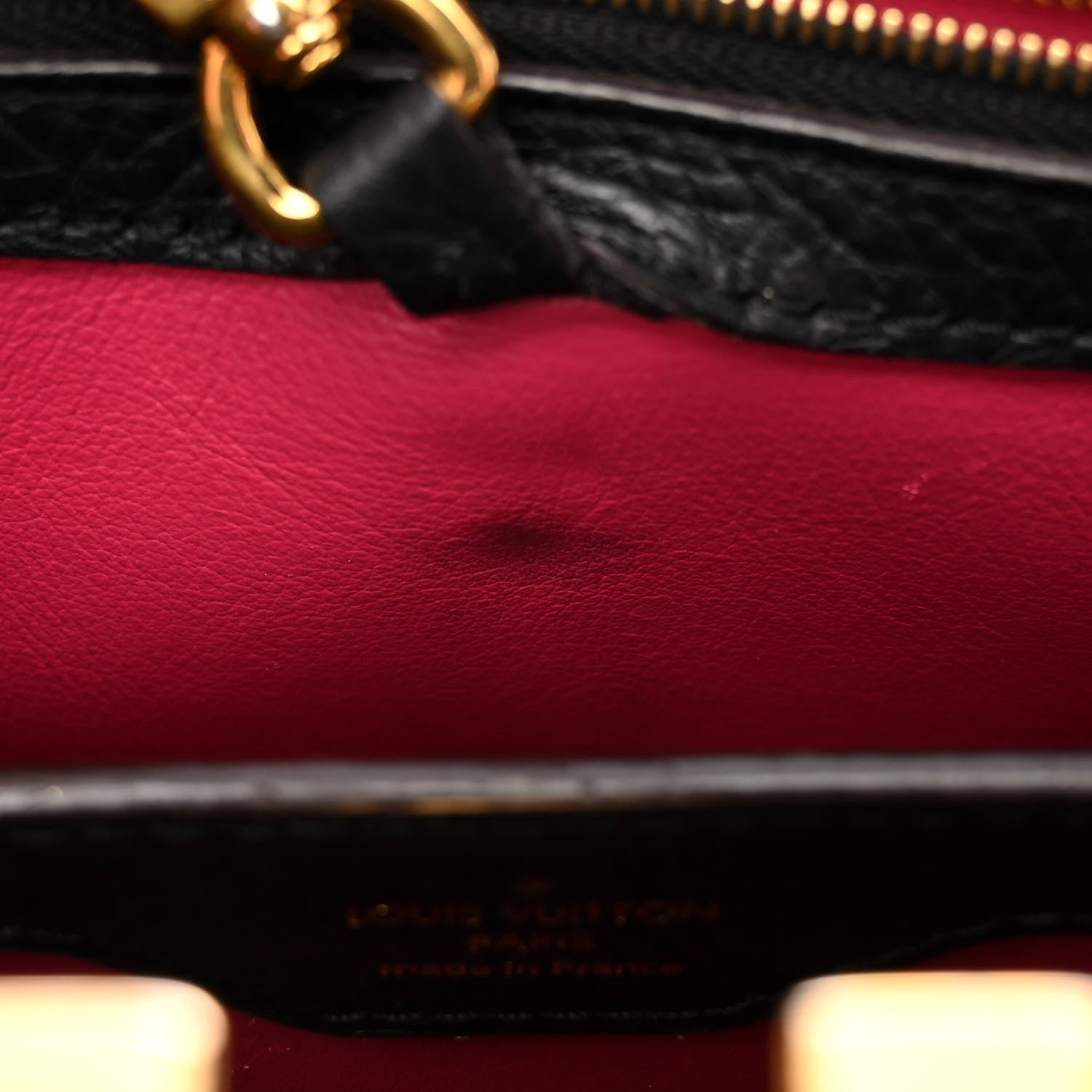 Louis Vuitton Taurillon Capucines BB Black 14 of 14