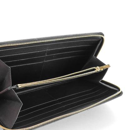 Celine Spazzolato Calfskin Large Zip Around Multifunction Wallet Black 5 of 8