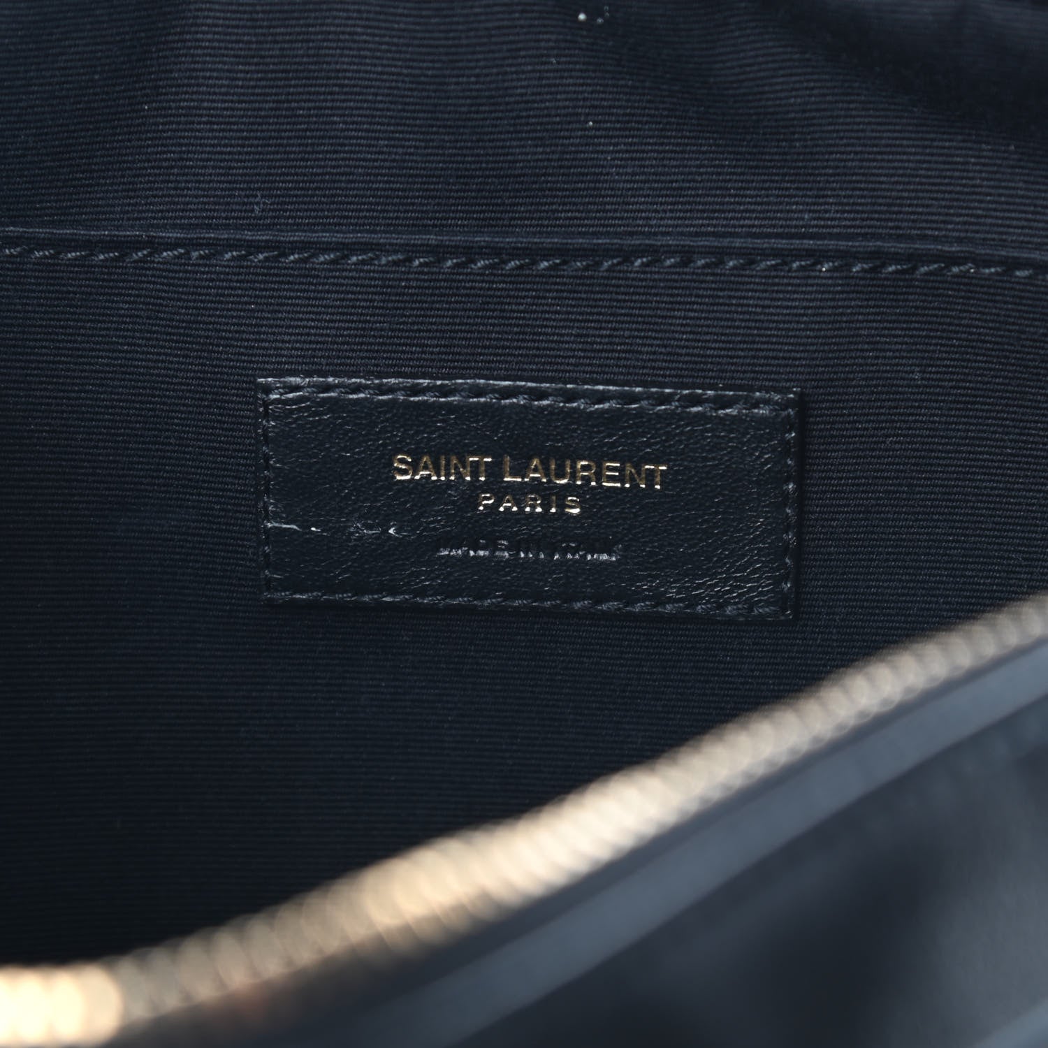 Saint Laurent Calfskin Leopard Print Monogram Lou Camera Bag Black 6 of 8