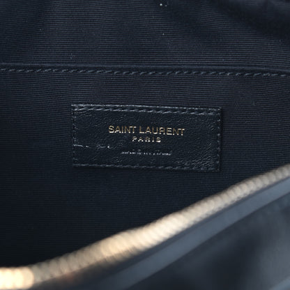 Saint Laurent Calfskin Leopard Print Monogram Lou Camera Bag Black 6 of 8