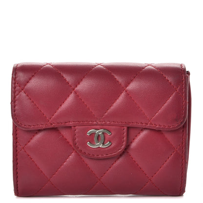 Chanel Lambskin Quilted Coin Purse Fuchsia 1 of 11