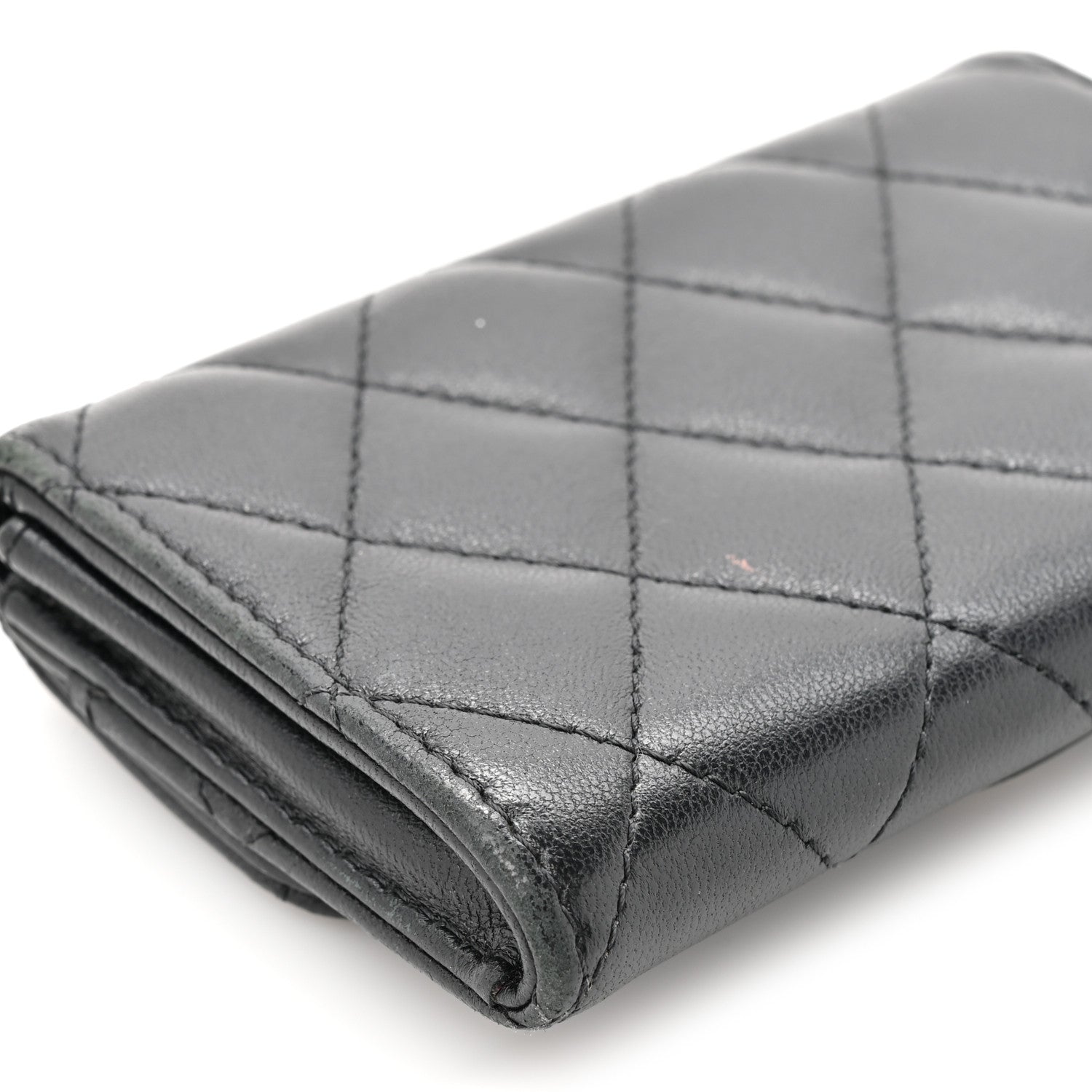 Chanel Lambskin Quilted Flap Card Holder Black 8 of 11