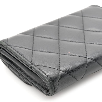 Chanel Lambskin Quilted Flap Card Holder Black 8 of 11