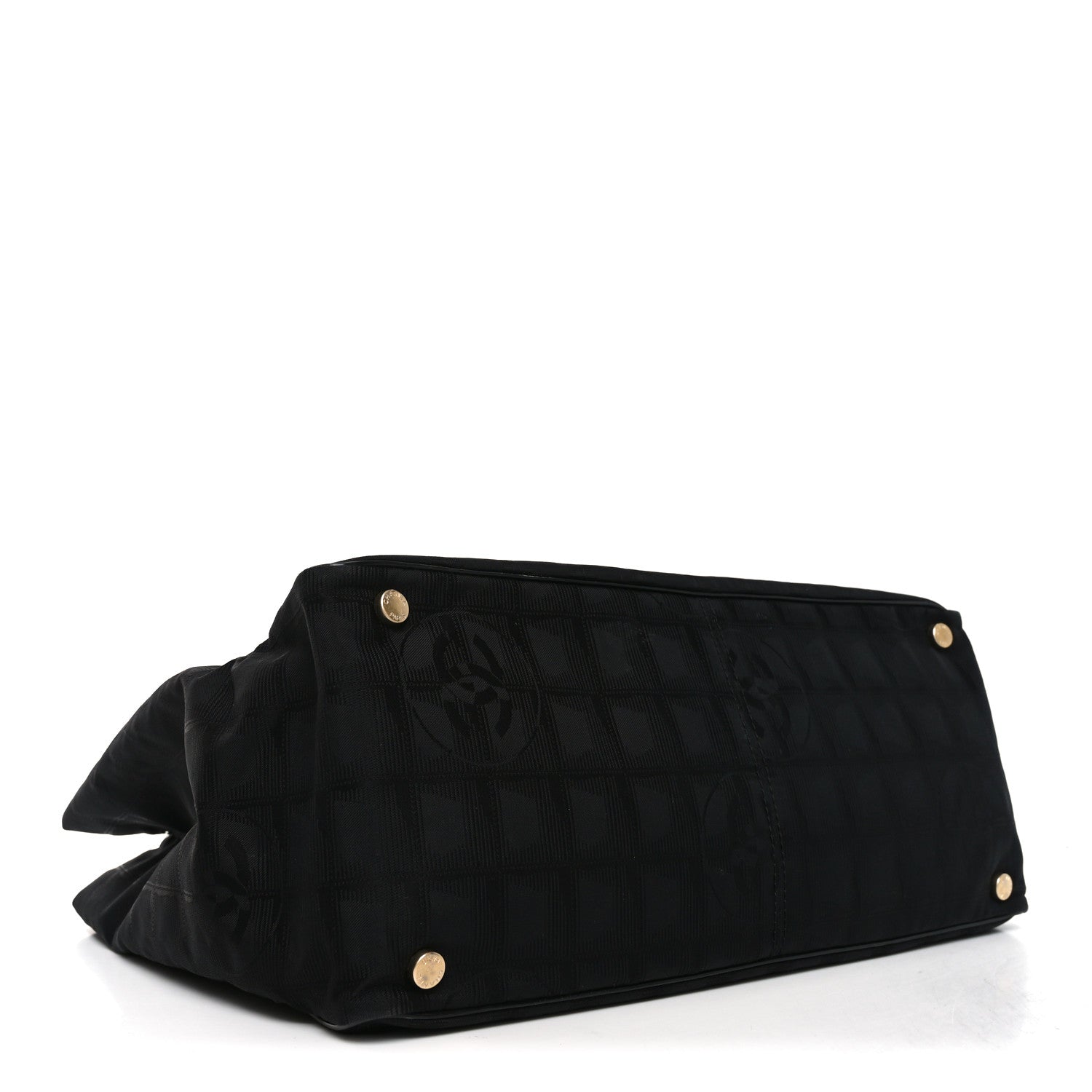 Chanel Nylon Large Travel Tote Black 4 of 10