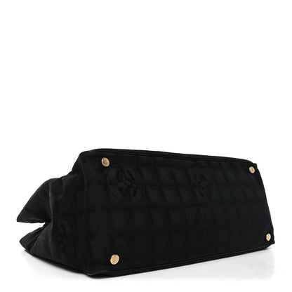 Chanel Nylon Large Travel Tote Black 4 of 10