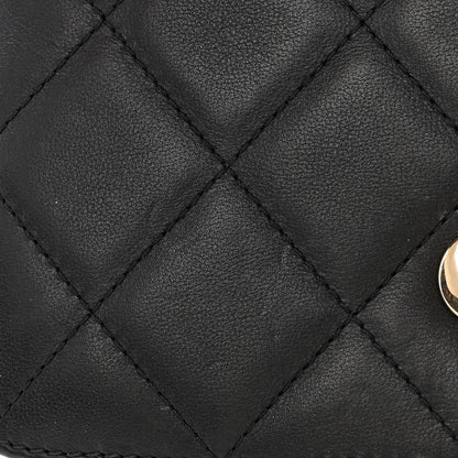 Chanel Calfskin Quilted Small Top Handle Flap Black 13 of 15