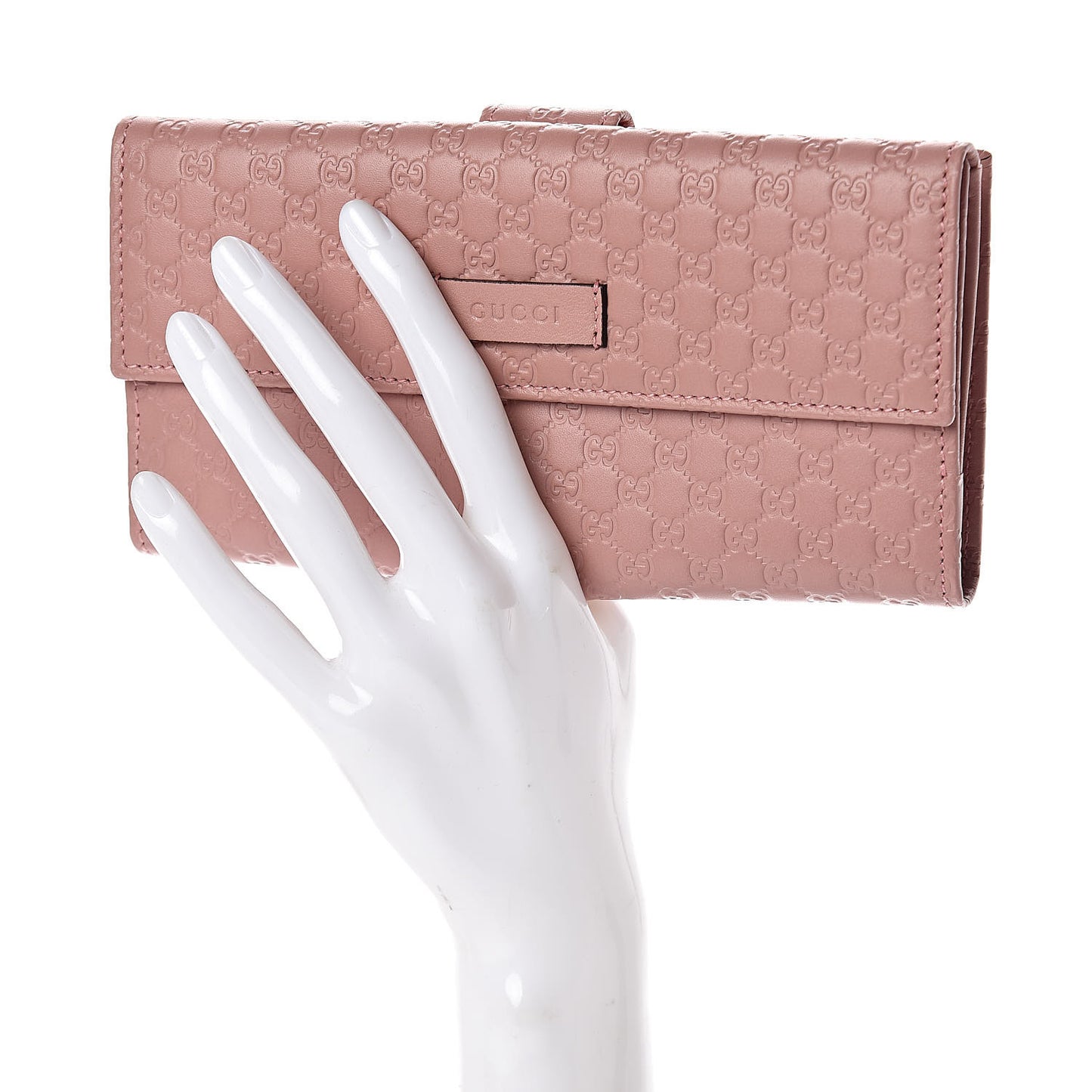 Microguccissima Continental Flap Wallet Soft Pink