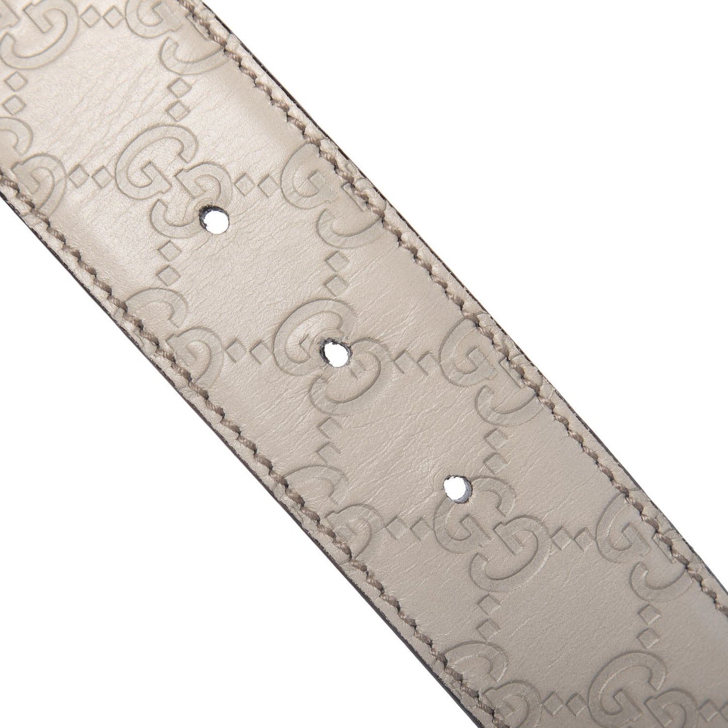 Guccissima Interlocking G Belt 100 40 Off White