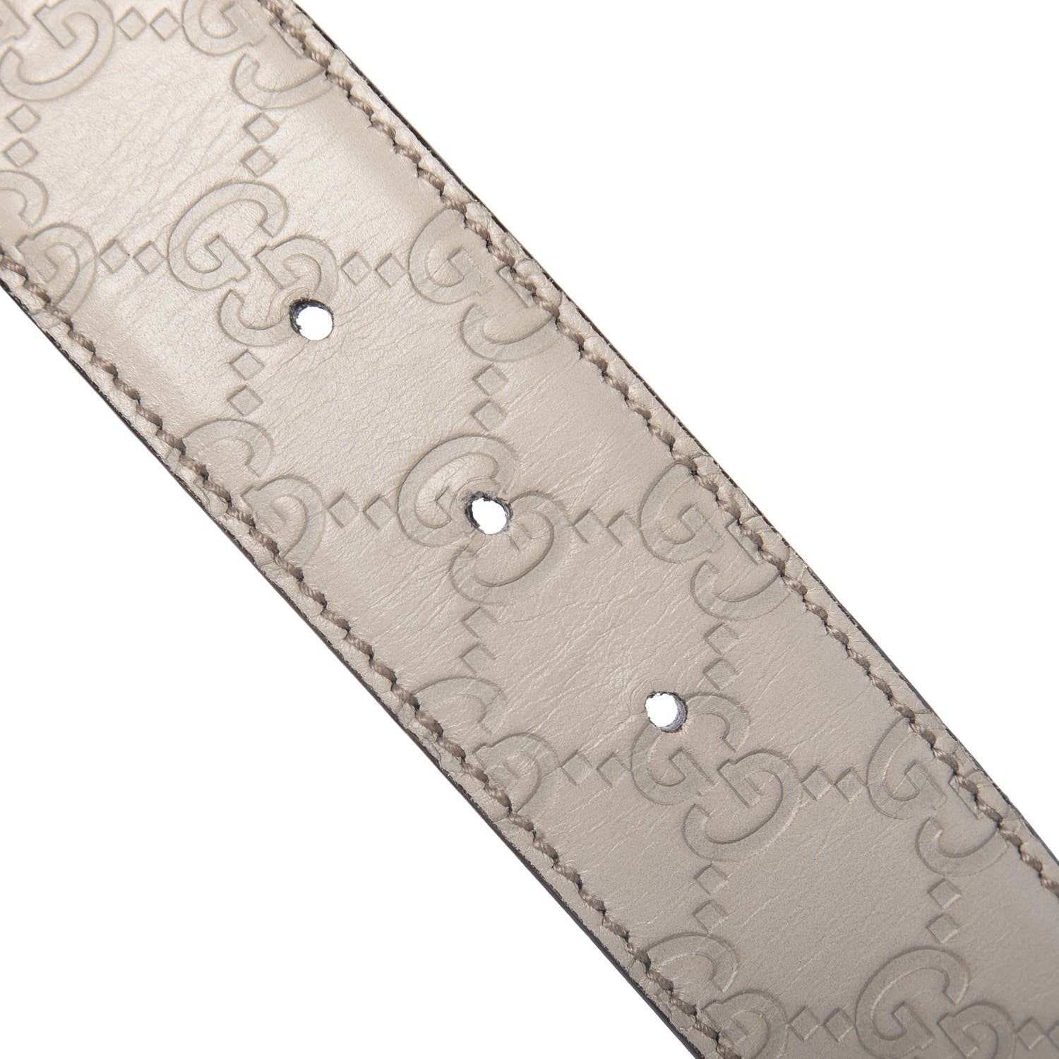 Gucci Guccissima Interlocking G Belt 100 40 Off White 4 of 5
