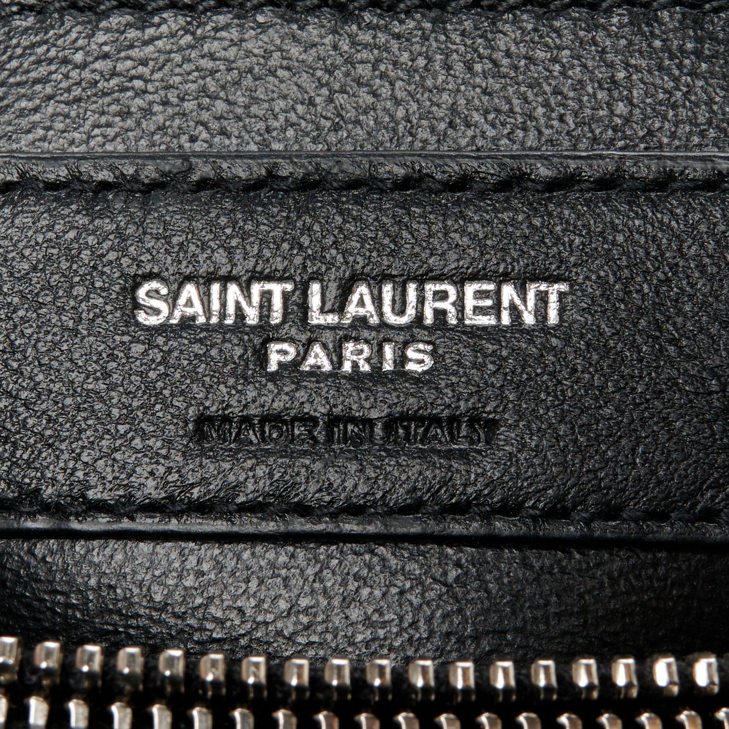 Calfskin Y Quilted Monogram Small Loulou Chain Satchel Black