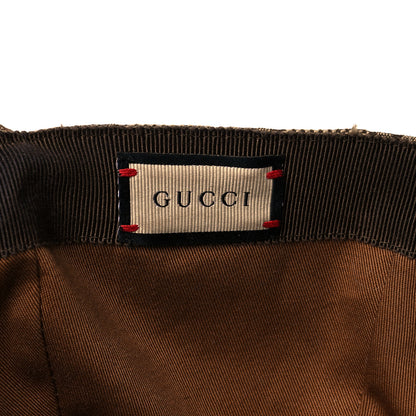 Gucci Monogram Textured Dollar Calfskin Zeno Baseball Hat XL Beige 7 of 9