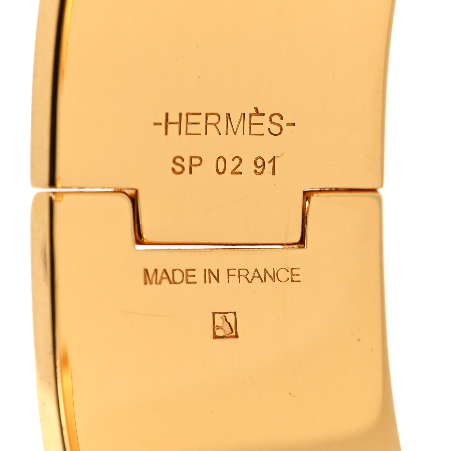 Hermes Enamel Wide Clic Clac H Bracelet PM Marron Glace 4 of 4