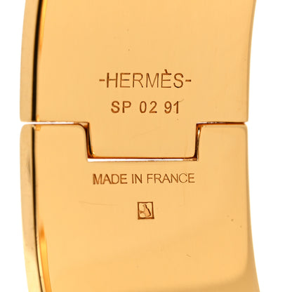 Hermes Enamel Wide Clic Clac H Bracelet PM Marron Glace 4 of 4