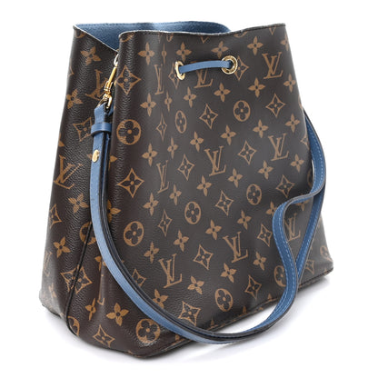 Louis Vuitton Monogram Neonoe MM Blue Jean 3 of 11