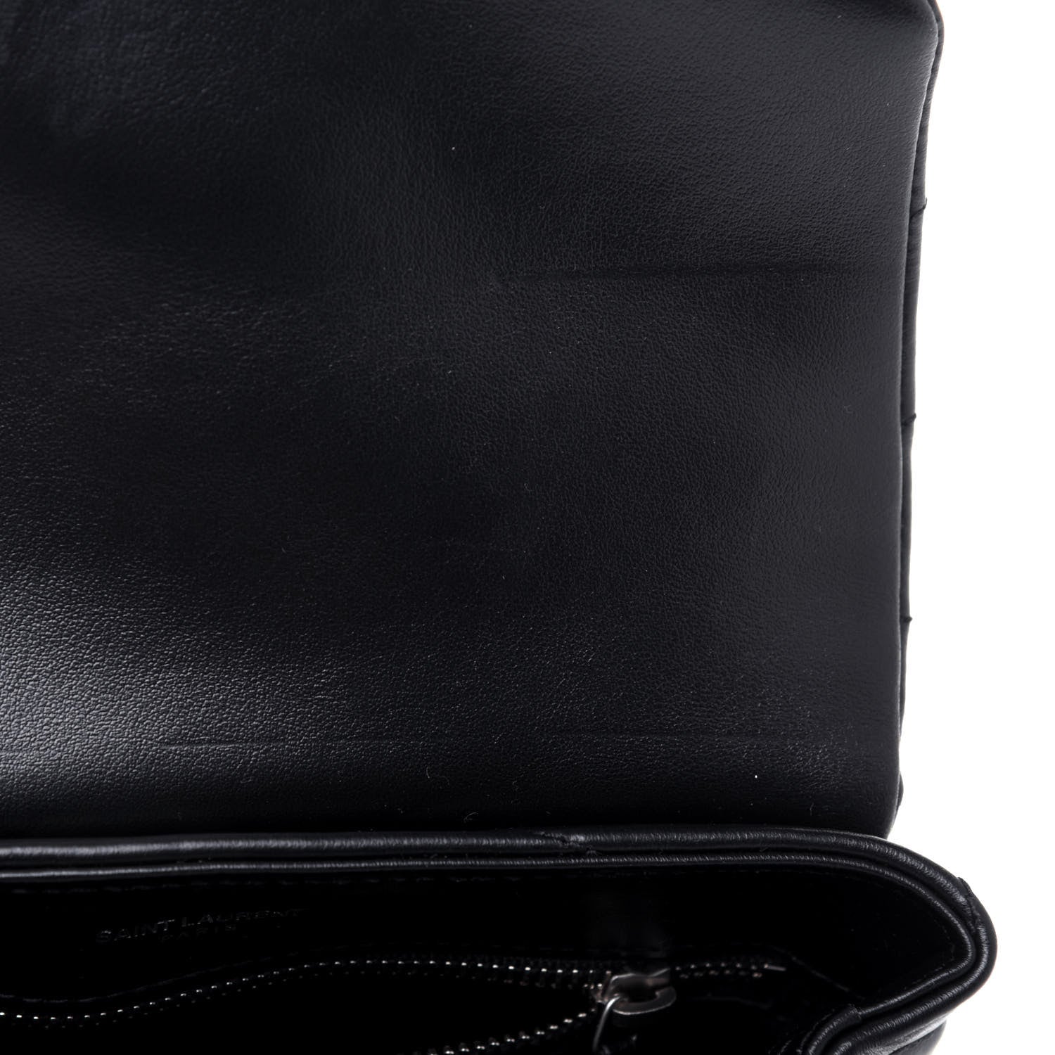 Saint Laurent Calfskin Y Quilted Monogram Toy Loulou Crossbody Bag Black 11 of 16