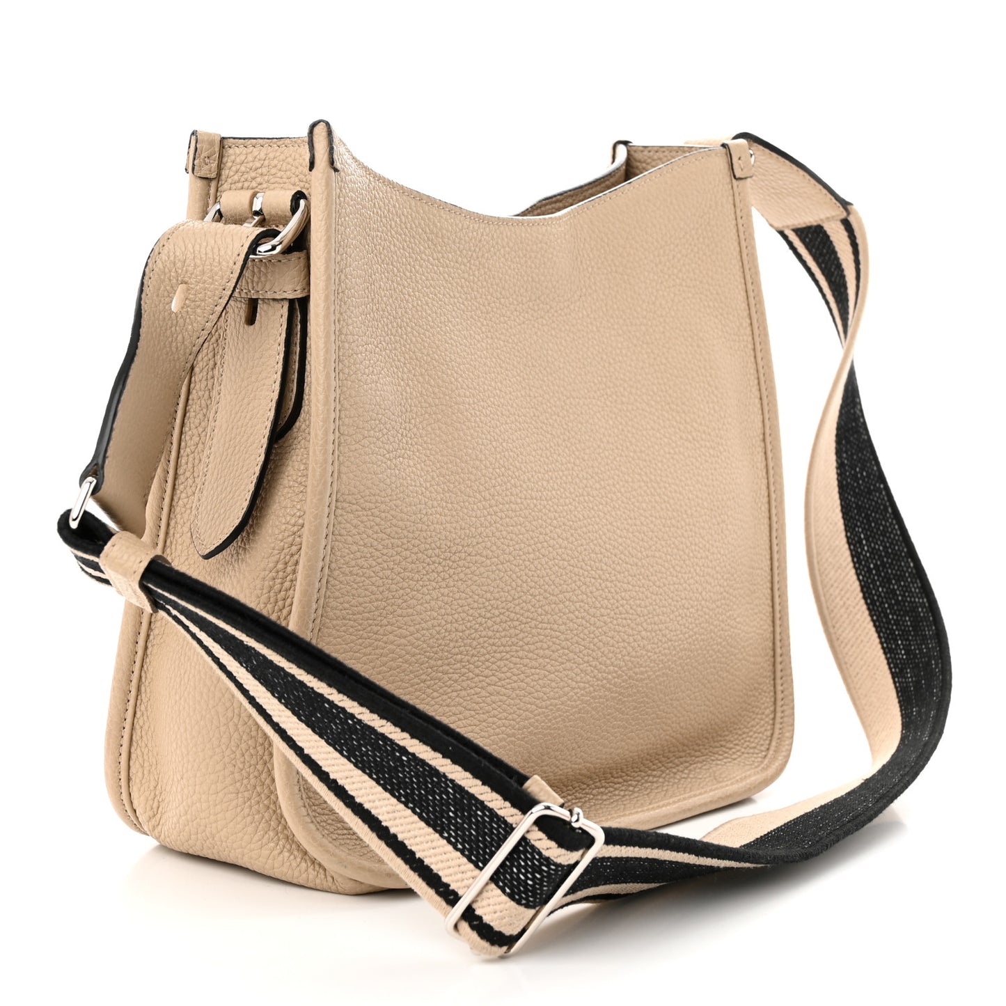 Vitello Daino Soft Hobo Messenger Bag Sabbia