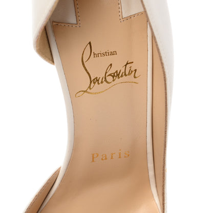 Christian Louboutin Kid Iriza 100 Pumps 37 White 7 of 7