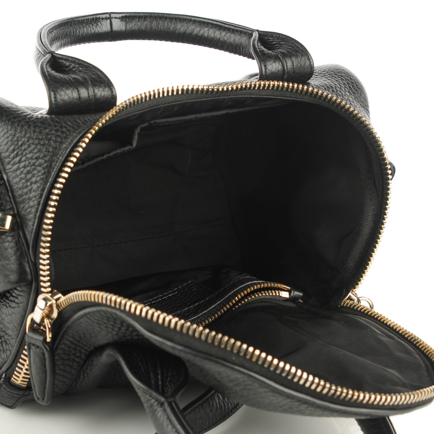 Alexander Wang Pebbled Lambskin Rockie Black Pale Gold Hardware 5 of 7