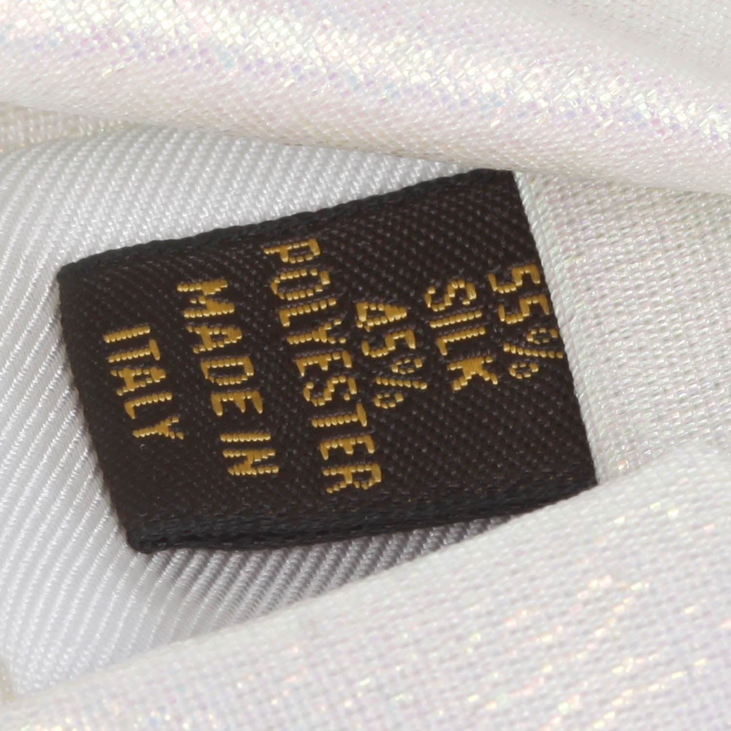 Louis Vuitton Mens Silk Polyester Shimmer Tie 6 of 8