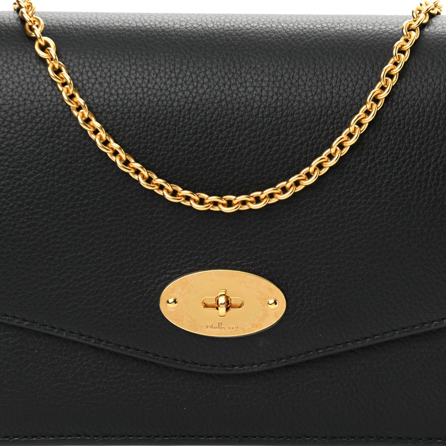 Mulberry Small Classic Grain Calfskin Medium Darley Black 7 of 10