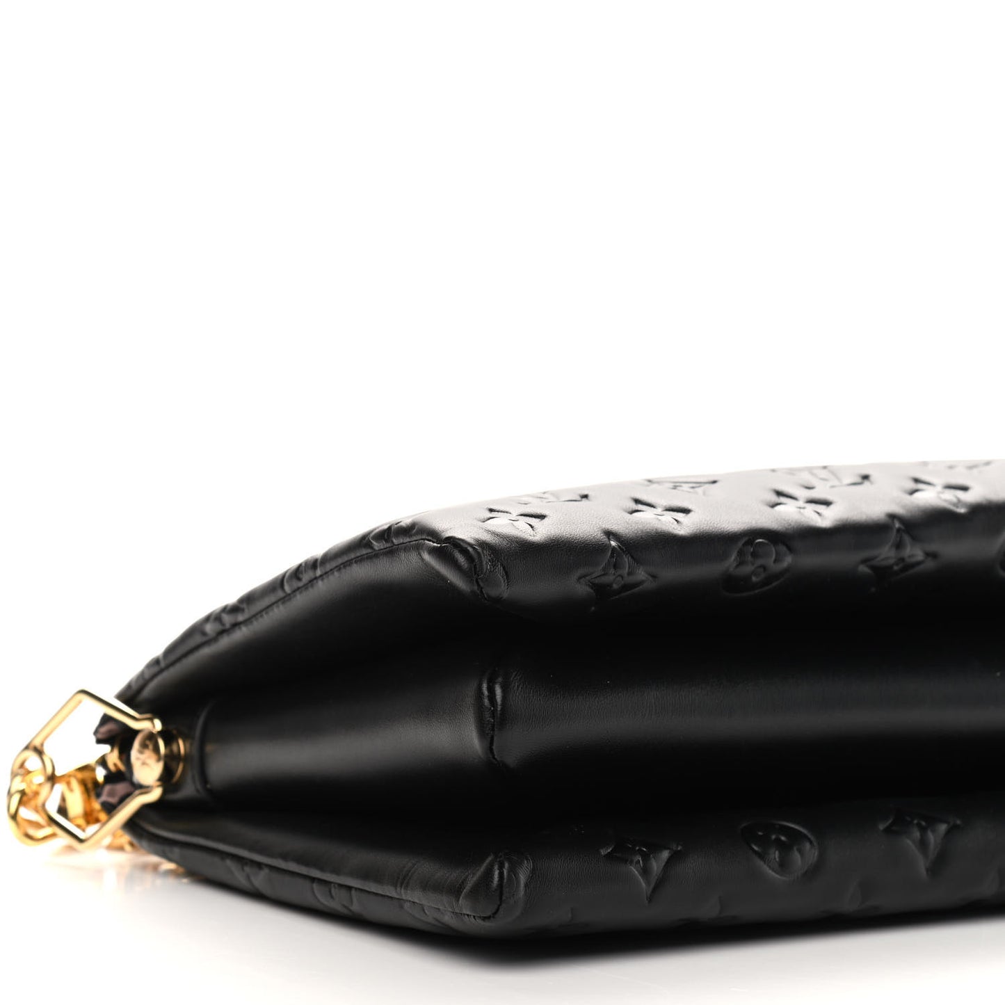 Lambskin Embossed Monogram Coussin PM Black