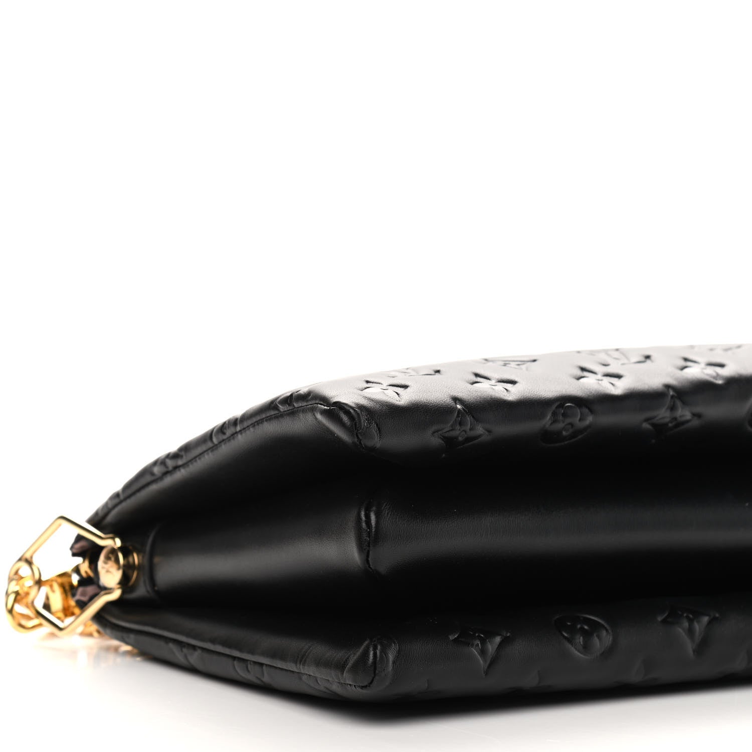 Louis Vuitton Lambskin Embossed Monogram Coussin PM Black 7 of 8