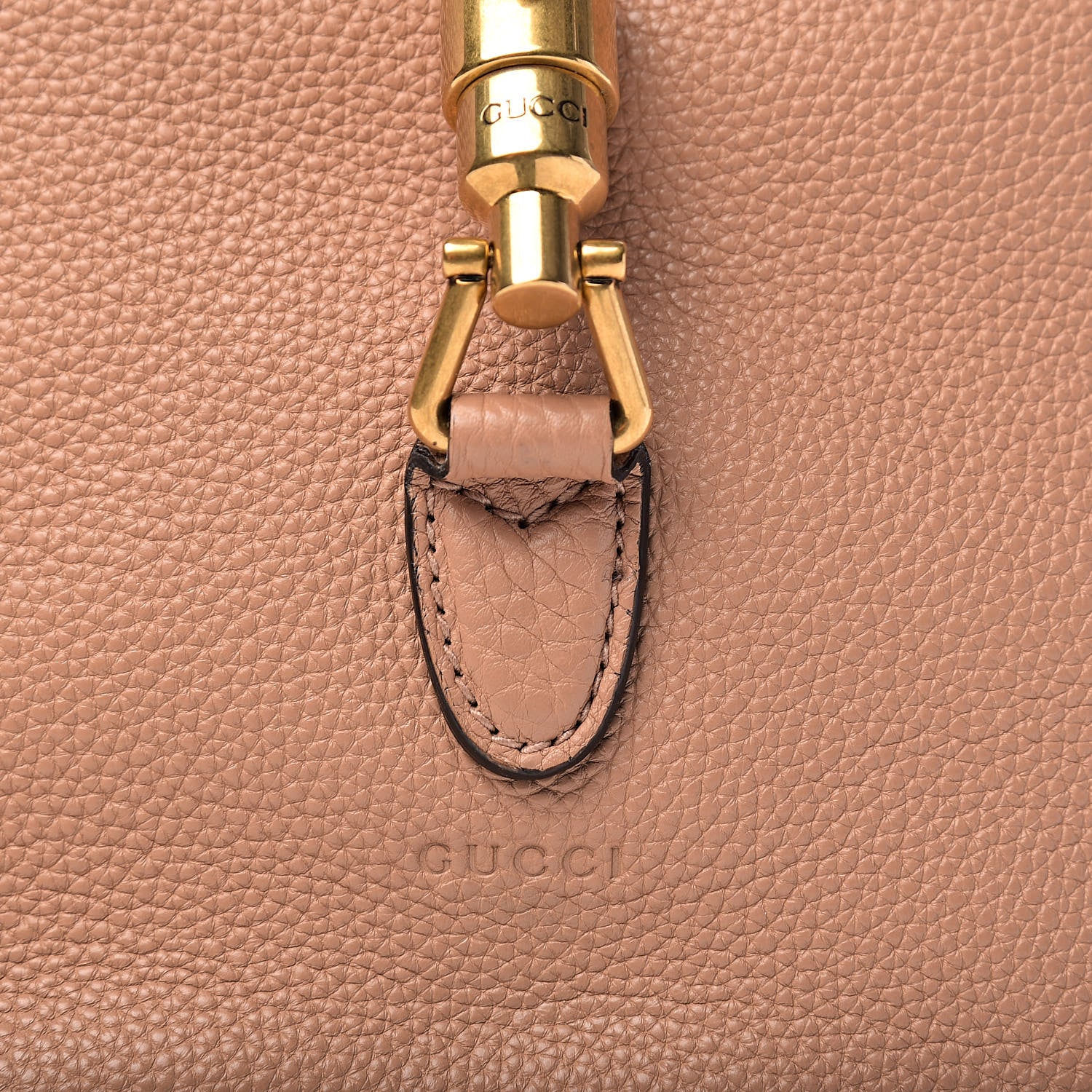 Gucci Soft Grained Calfskin Small Jackie Bucket Bag Camelia 13 of 13
