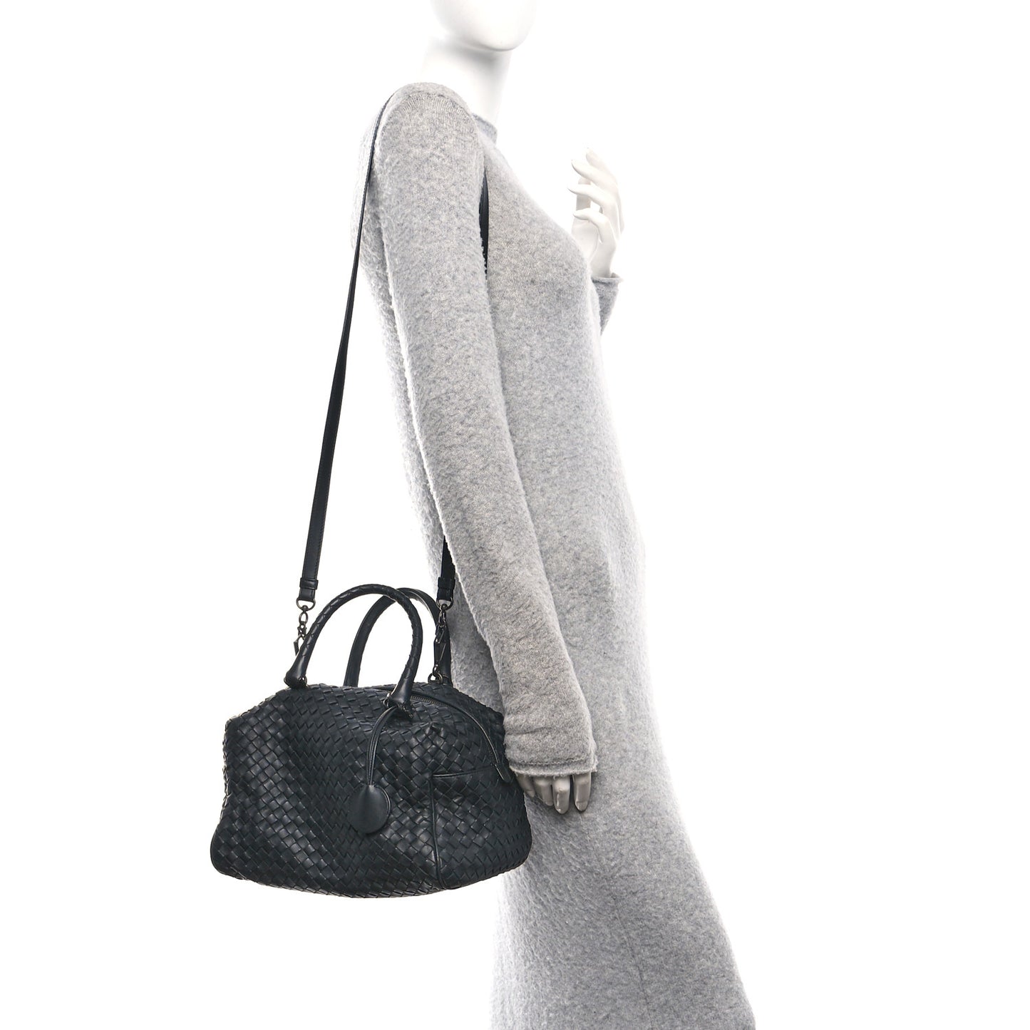 Nappa Intrecciato Boston Black