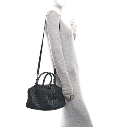 Bottega Veneta Nappa Intrecciato Boston Black 2 of 10