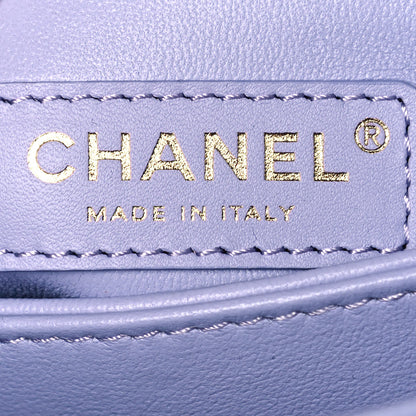 Chanel Caviar Quilted Mini Coco Handle Flap Light Purple 5 of 9