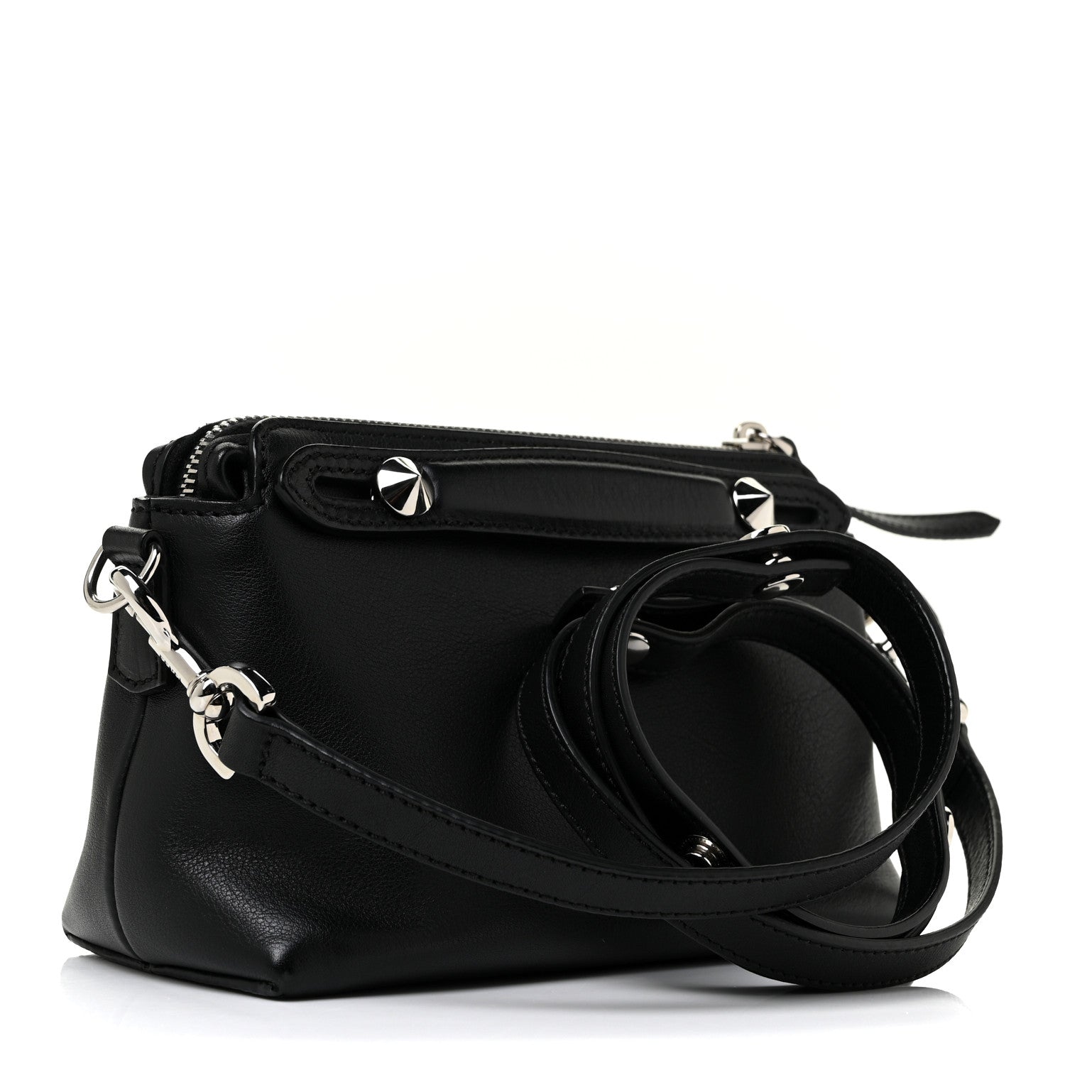 Fendi Vitello Dolce Mini By The Way Boston Bag Black 2 of 8