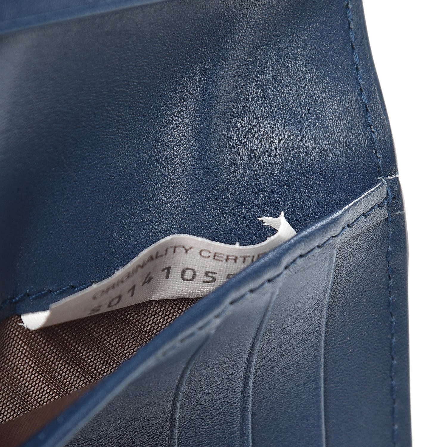 Bottega Veneta Intrecciato VN Card Case Blue 7 of 8