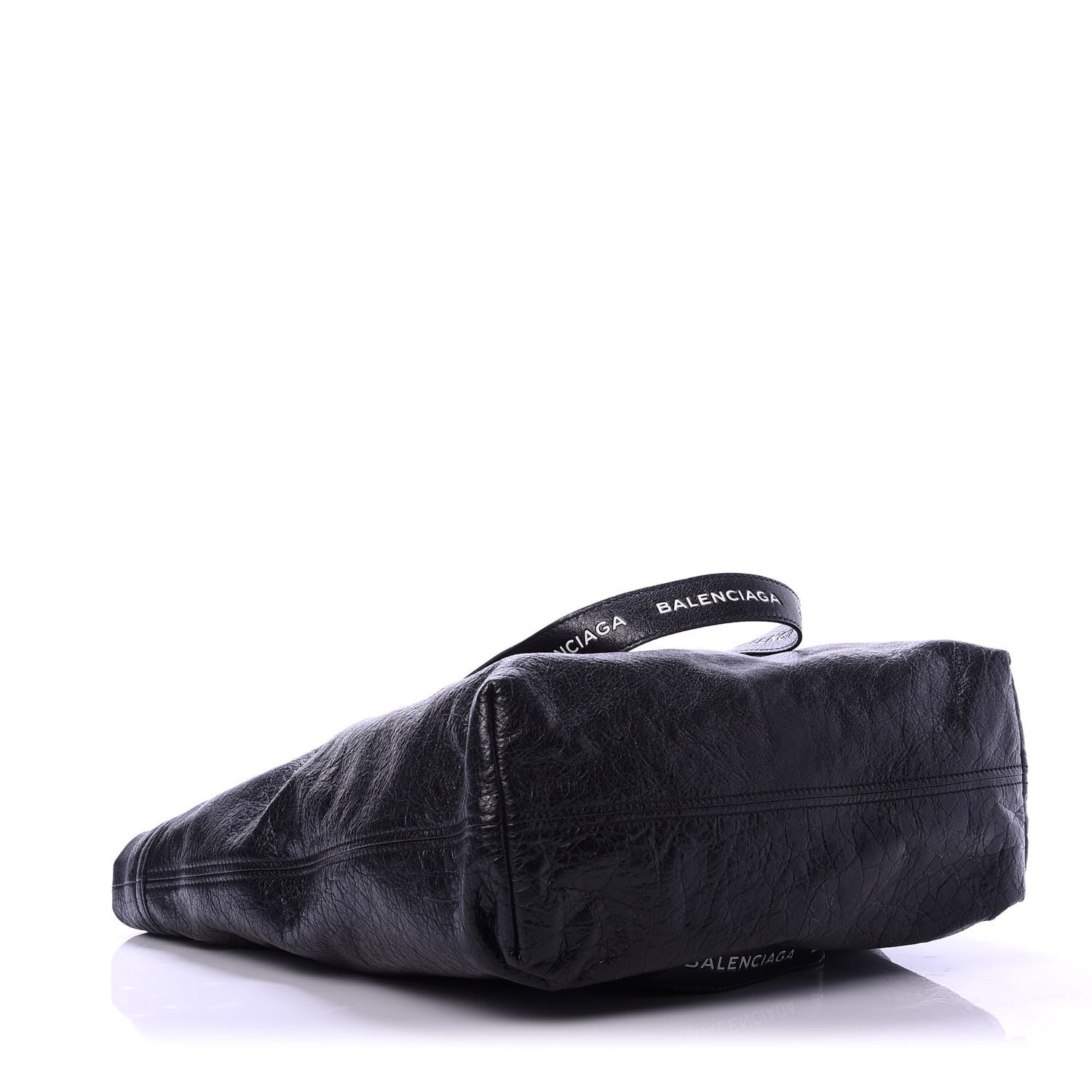 Balenciaga Agneau Logo Printed Carry Tote S Black 4 of 11