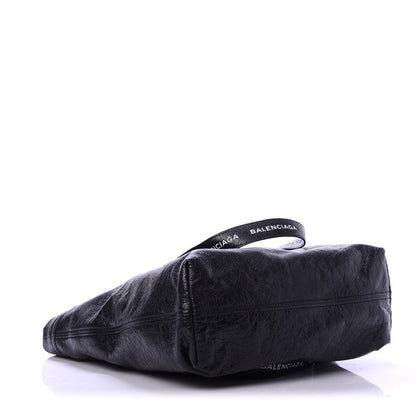 Balenciaga Agneau Logo Printed Carry Tote S Black 4 of 11